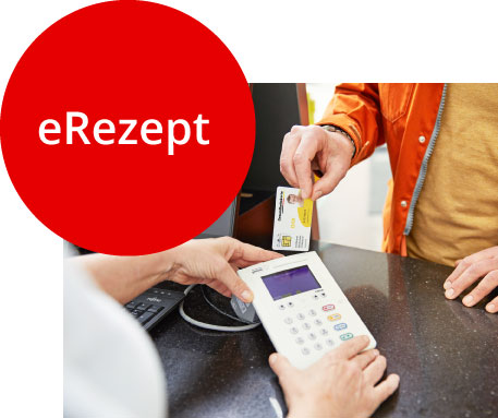 Einlösung eines E-Rezepts per Krankenkasse Chipkarte